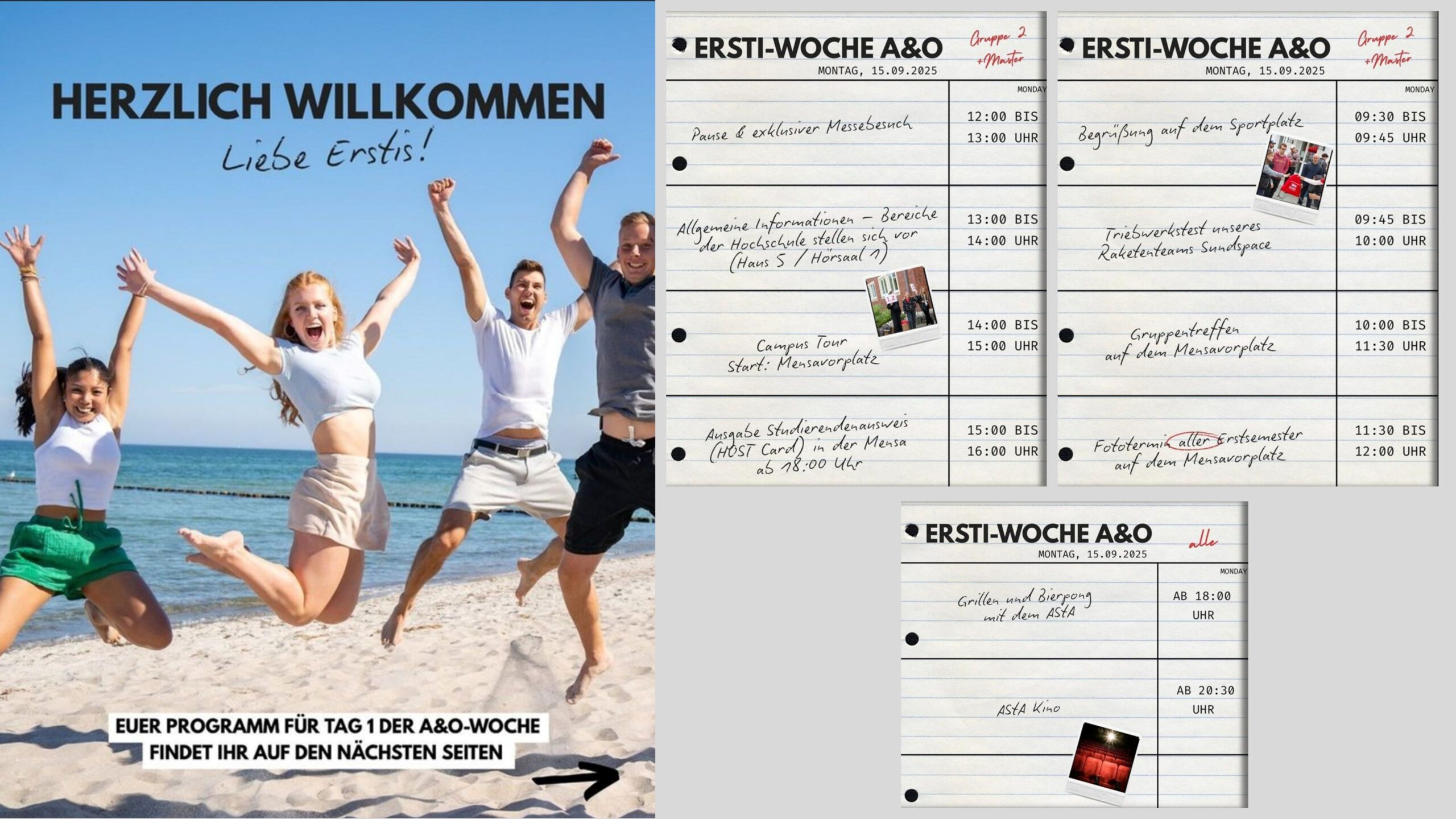 Programm Einführungstag