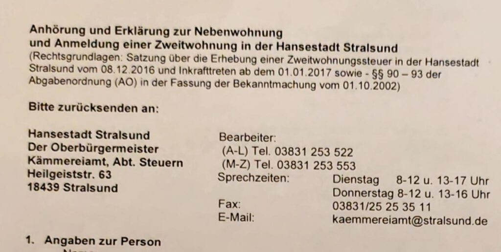 Zweitwohnungssteuer