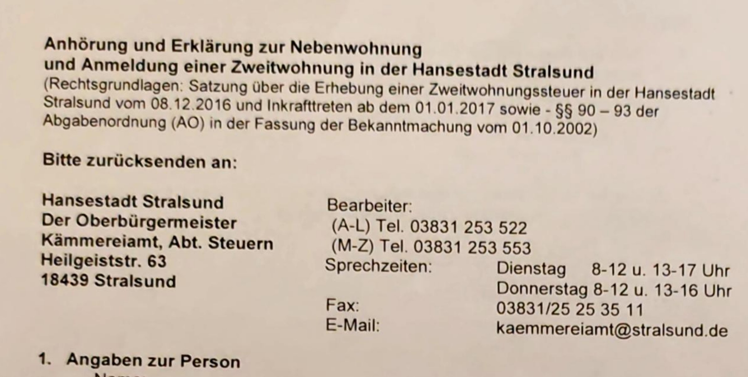 Zweitwohnungssteuer