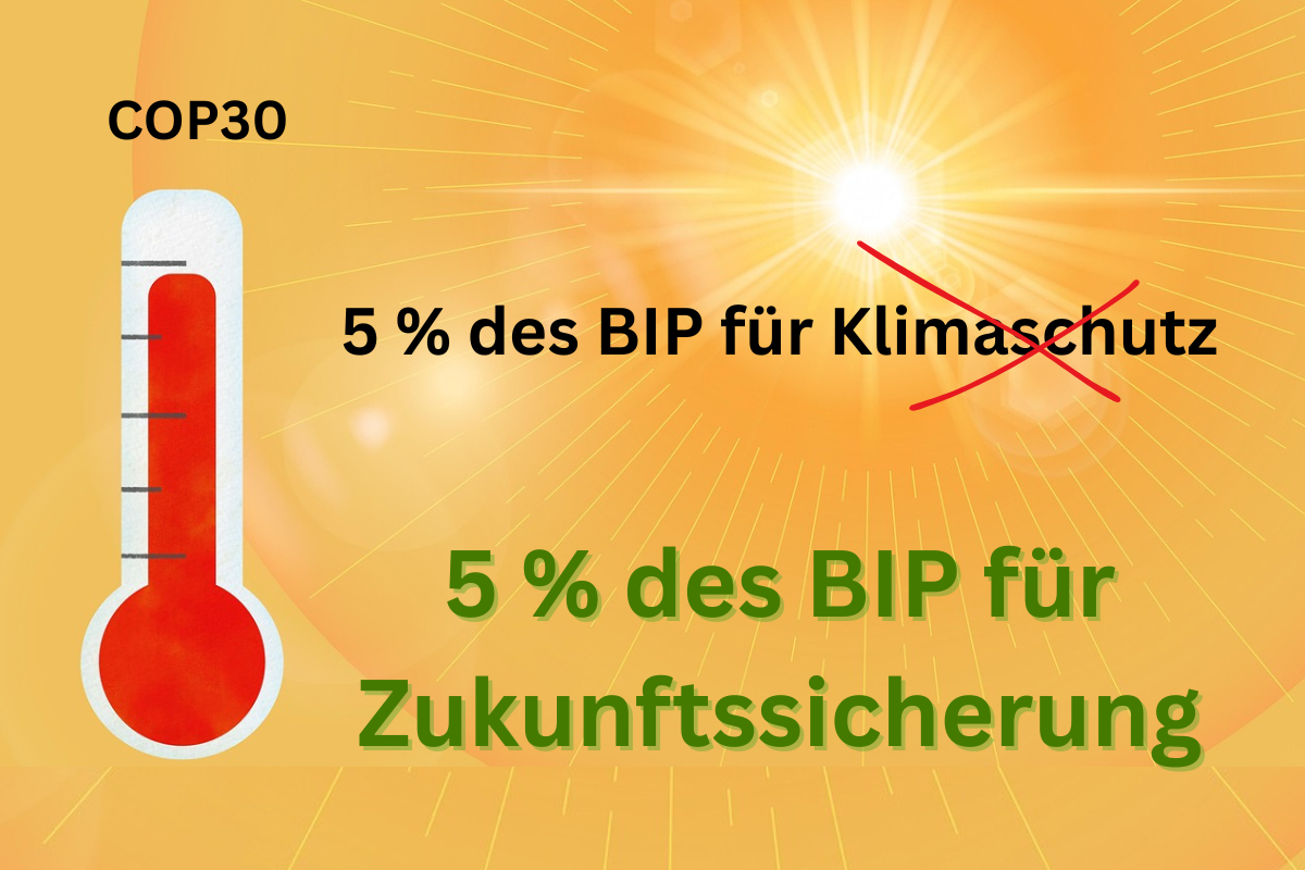 5 % des BIP für Zukunftssicherung
