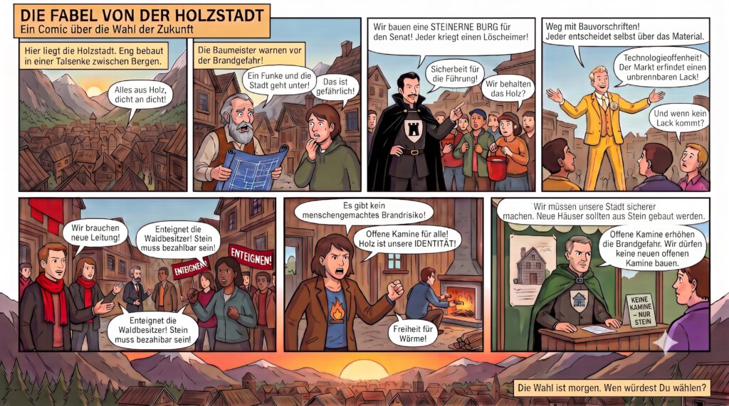 Die Fabel von der Holzstadt
